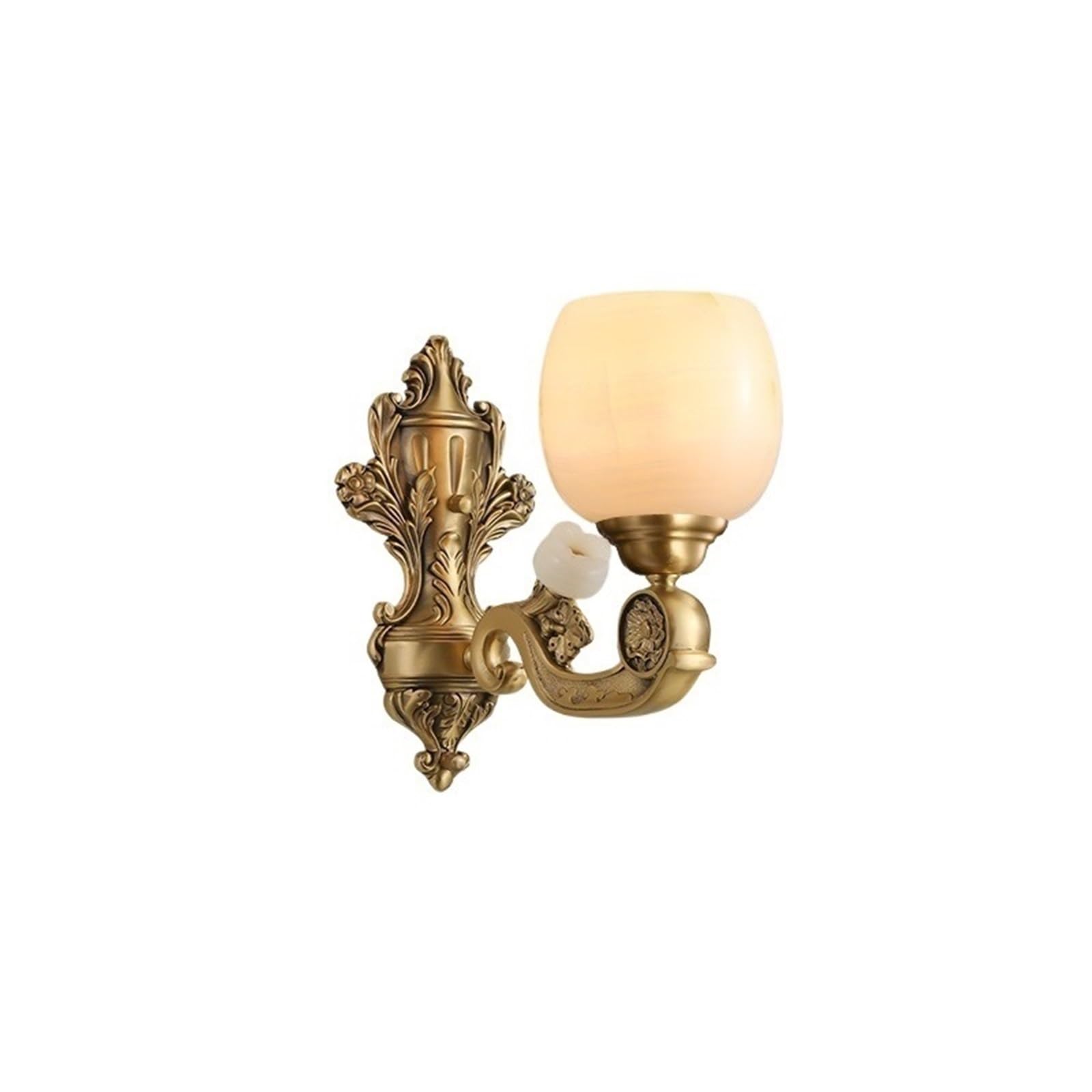 ZENY896V Bedroom Living Room TV Background Wall Light Jade and Copper Bedroom Bedside Decorative Lamp Wall Sconce