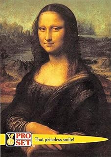Mona Lisa trading card (Art of Leonardo de Vinci) 1992 Pro Set World Record #35