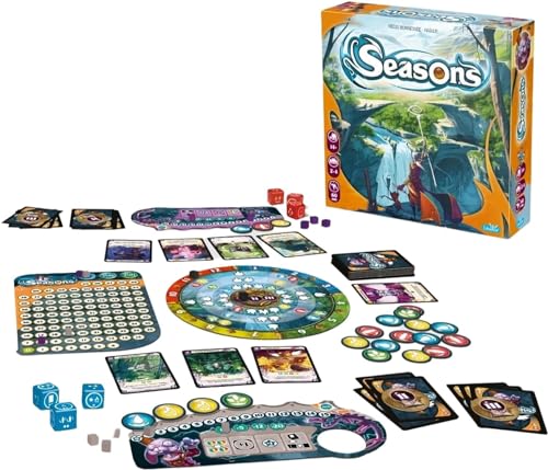 Juego de Mesa Seasons - Juego Estratégico de Cartas y Dados para Magos, Jugabilidad Atractiva, Juego Familiar Divertido para Niños y Adultos, 2-4 Jugadores, Edad Recomendada 14+, Tiempo de Juego 60 Minutos, Fabricado por Libellud miniatura 4