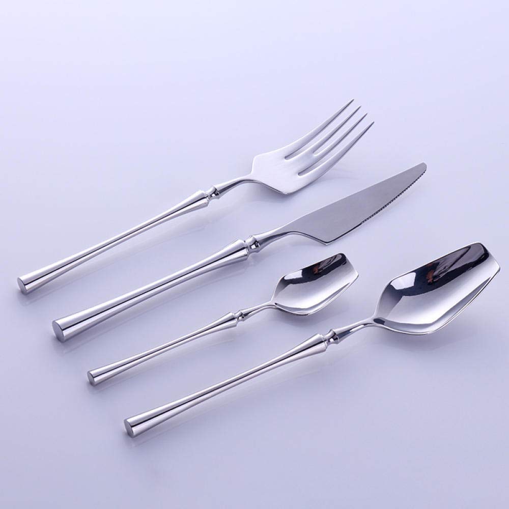 Besteck Set Western Portable Besteck Set Travel 304 Edelstahl Geschirr Set Luxus Griff Messer Gabel Abendessen Geschirr Set 24-Tlg