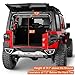 Hooke Road JLU Trunk Upper Cargo Basket Rack Tray for 2018-2025 Jeep Wrangler JL Unlimited 4-Door Hardtop, Interior Storage Platform Luggage Carrier Shelf