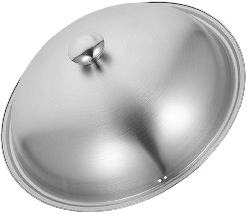 Tapa de olla de acero inoxidable Tapa de sartén de cocina Tapa de sartén de acero inoxidable Tapa de sartén útil para Wok Tapa de acero inoxidable