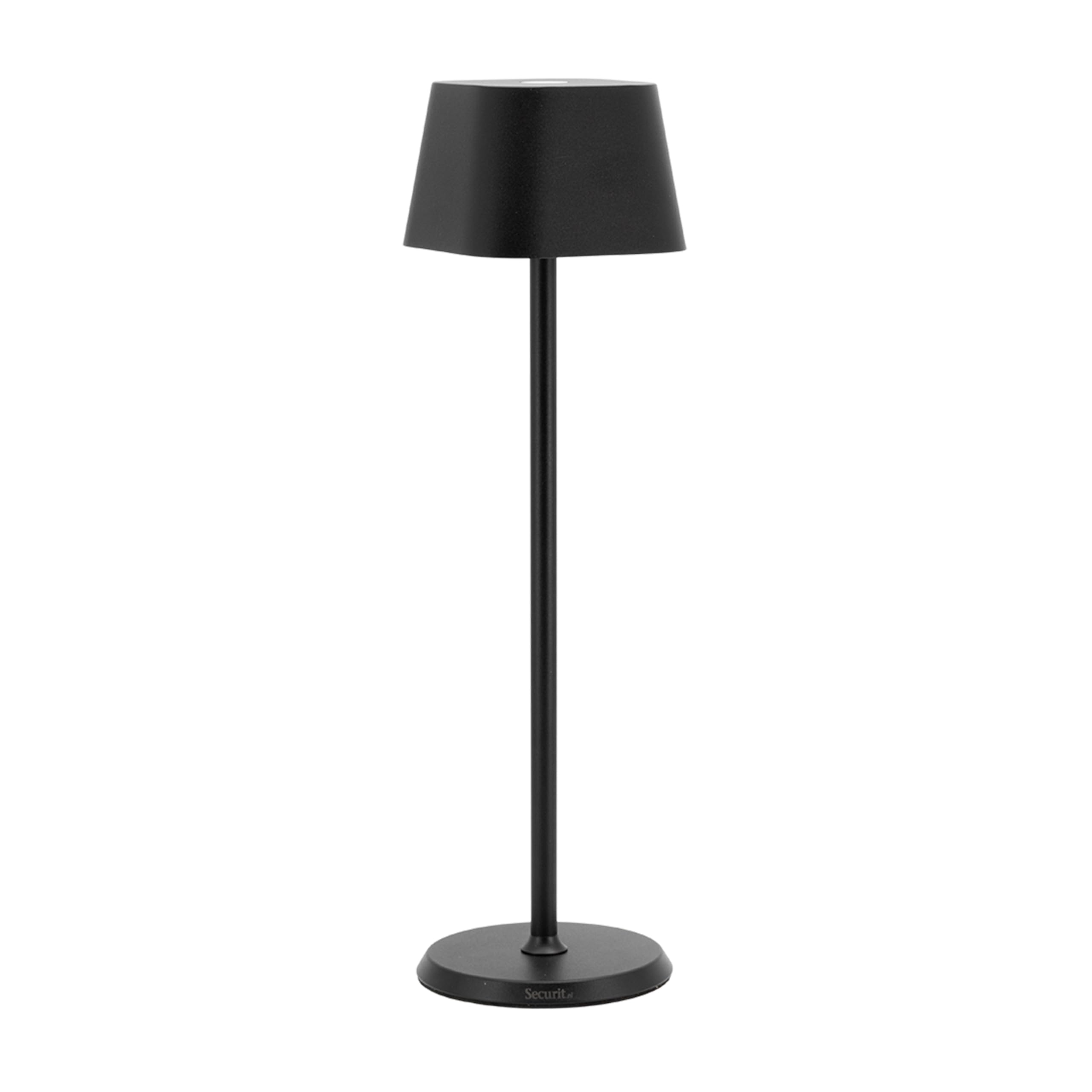 Securit Cordless Water Resistant Table Lamp (Georgina), dimmable with Integrated LED and Battery inc Quick Connect Magnetic Charging Cable (Black)