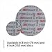 3M 02091 Trizact Hookit 3 inch P1000 Grit Blending Disc , Gray
