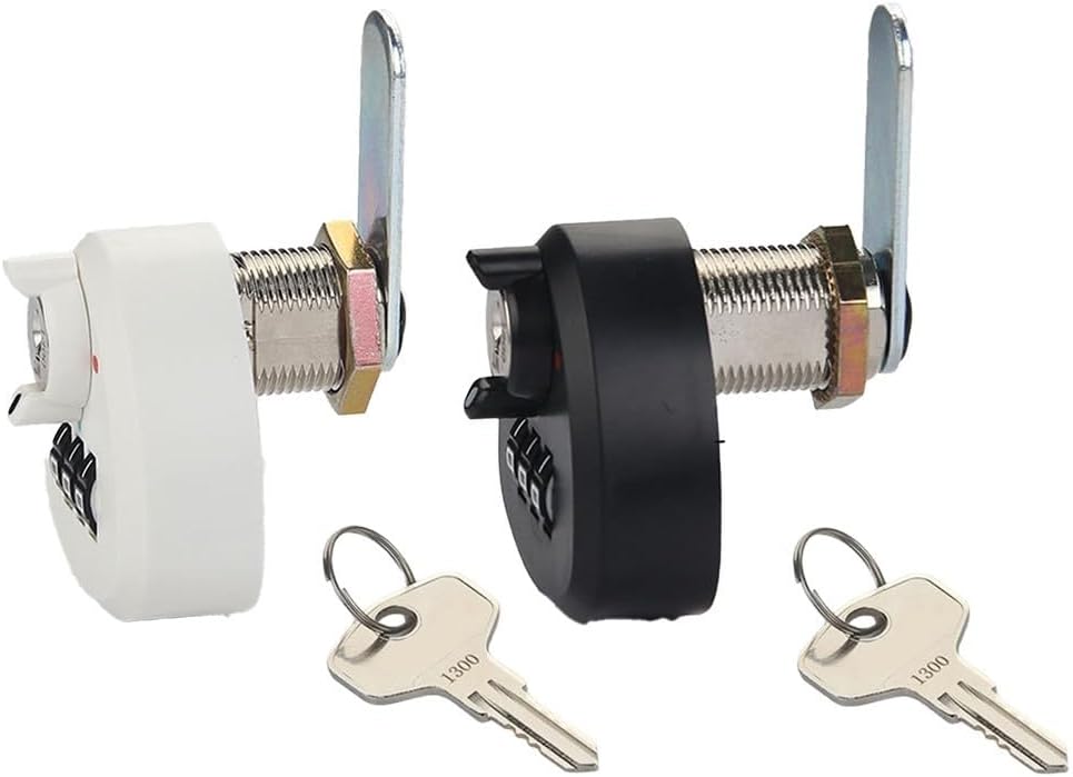 Cabinet Lock,Secure,Furniture lockEasy Access Zinc Alloy Combination for Drawers and Cabinets Your Items with a 3 Digit Code(20mm Black)
