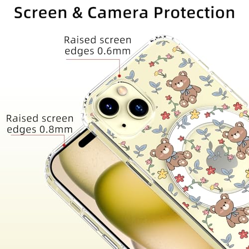 Coque fine iPhone 14 compatible MagSafe transparente rigide
