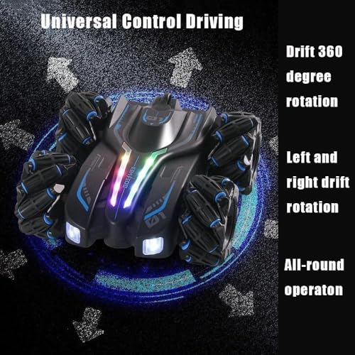 Image of Remote Control Drift Double Smoke Stunt Car | Stunt Car with Remote & Hand Gesture | 360 Rotation with Light & Sound Toy for Kids | Best Birthday Gift for 6+ Year Old Boys & Girls