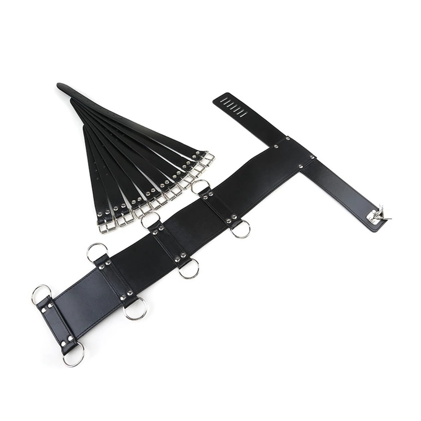 Derrière le dos BDSM Bondage contraintes esclave brassard fétiche harnais sexe ceinture produits for adultes SM jeux(Black)