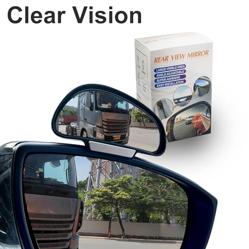 Image of Blind Spot Mirror Adjustable 360 Degree Car Side Mirror, HD Glass Rear View Exterior Accessories Frame Thickness Less than 5MM for Car SUV (single mirror right)