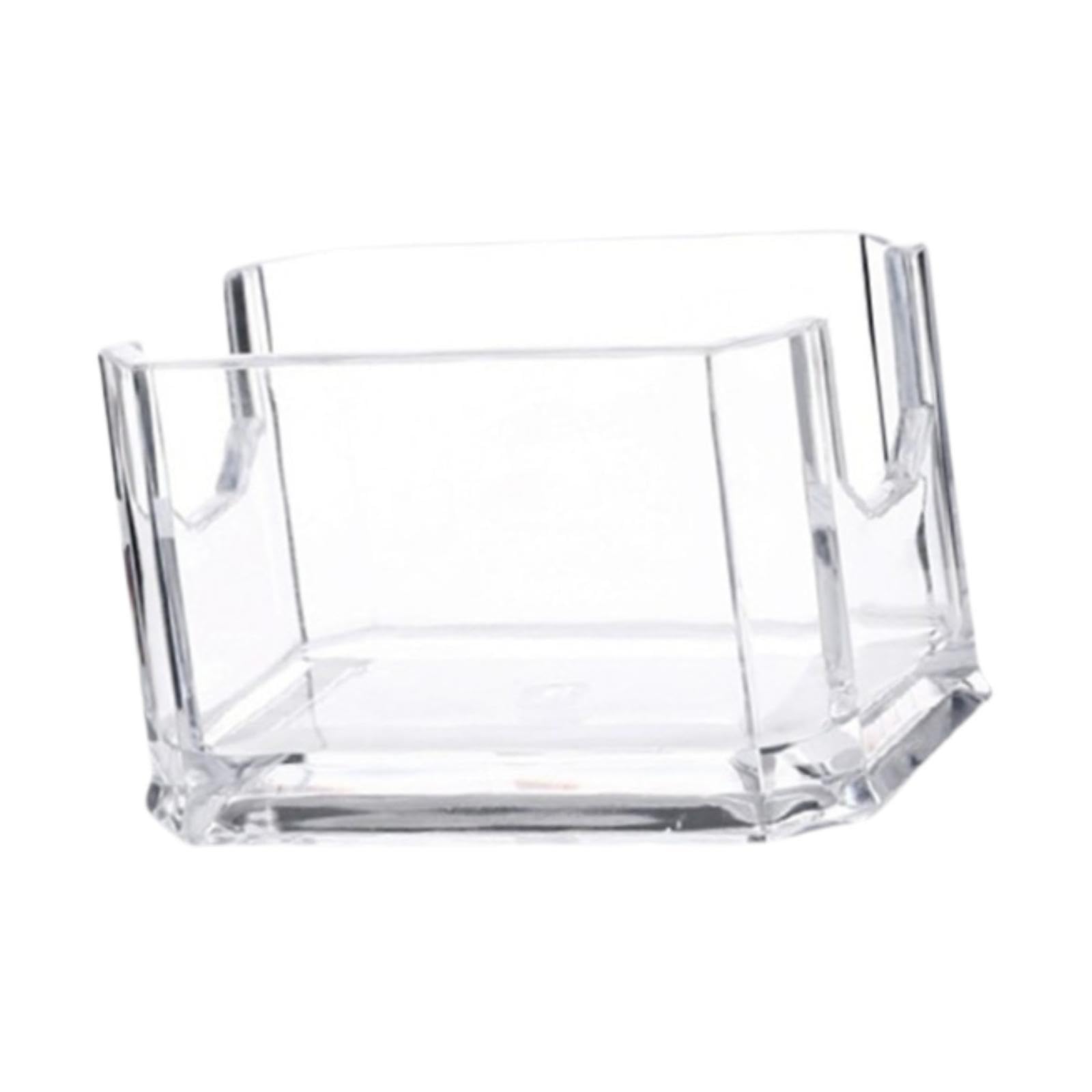Sharplace Sugar Packet Holder Tea Bag Organizer Holder Sugar Packets Caddies Storage Container Sugar Caddies for Kitchen Home Cabinet Table, Clear, 8.2x5.2x5.1cm