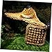 LIOOBO Natural Grass Hammock Bed for Small Reptiles Climbable Flap Ladder Design Suction Cup Mount for Lizard Anoles Bearded Dragons Geckos and Iguanas