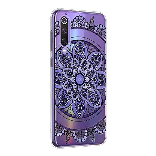 Oihxse Mandala Flores Encaje Patrón Serie Case Compatible con Huawei Y6s 2019 Funda TPU Silicona Suave Protector Ultra Slim Anti-Rasguño Transparente Carcasa (A1)