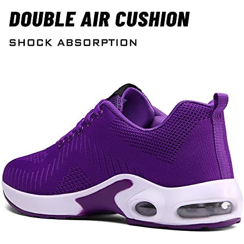 Casmag Women's Running Shoe Breathable Athletic Sport Jogging Shoes Sneakers Purple 6 M Us #TOP2