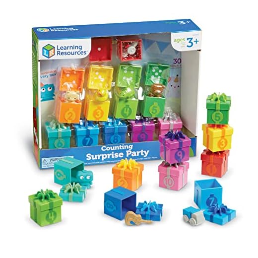 Learning Resources Counting Surprise Party, Homeschool, Fine Motor, Counting & Sorting Toy, Ages 3+