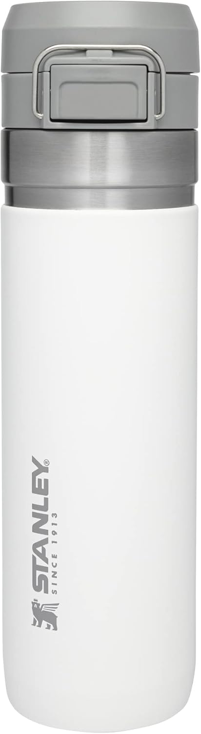 Imagem Stanley \u002D Garrafa de água térmica Quick Flip, isolada em aço inoxidável para bebidas quentes e frias, resistente a fugas, 710 ml, Polar