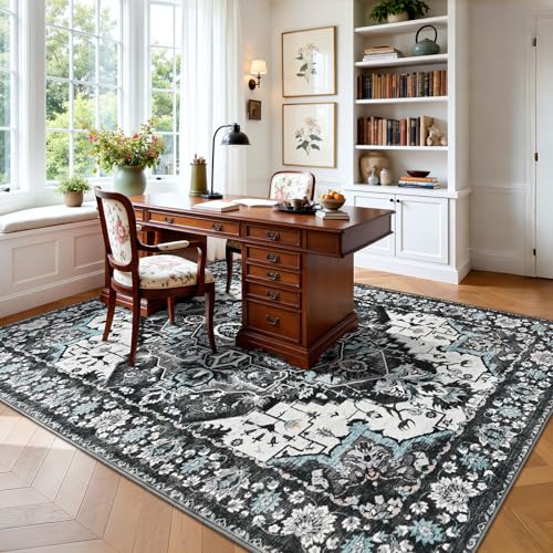Tapete vintage Keeko 6'x9' suave y antideslizante miniatura 6