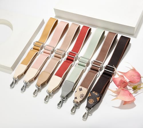 Image of Purse Straps Replacement Crossbody, Universal Wide Shoulder Strap for Bags Adjustable Straps for Handbags (Silvery Hardware)