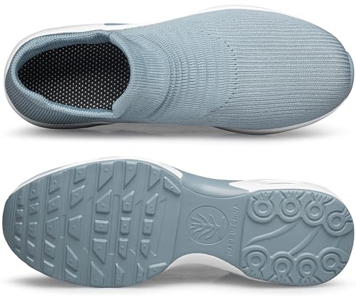 Image of DOUSSPRT Womens Walking Shoes Slip on Sock Air Cushion Sneakers | Non Slip Comfortable Fashion Casual Platform Breathable Tennis Lady Nurse Work Standing