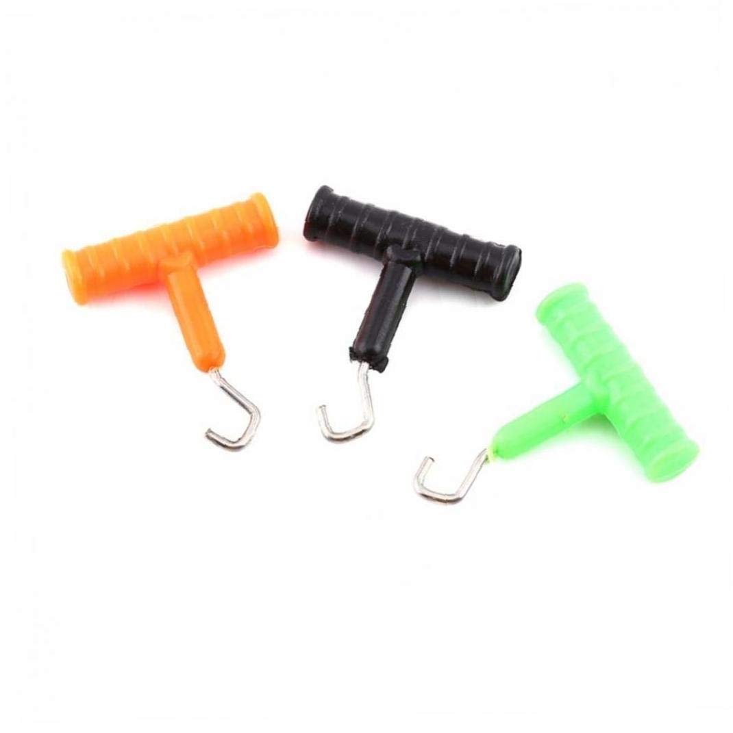 Lankater Fishing Knot Puller Stainless Stee Hair Rig Making Pesca Carp Accessories 3pcs Random Color
