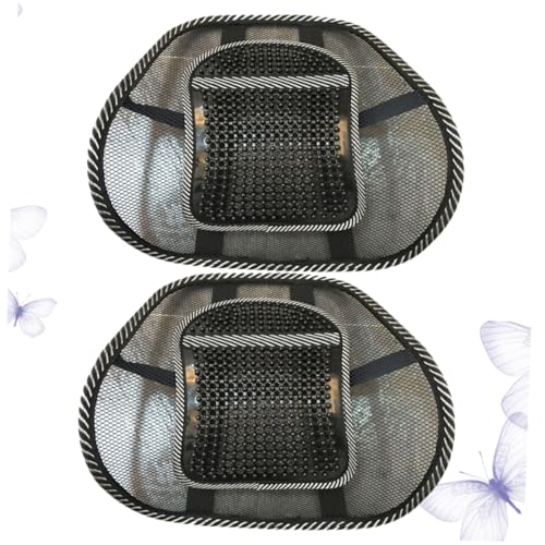 HOODANCOS 2pcs Seat Cushion Car Lumbar Support Seat Mat for Car Waist Protection