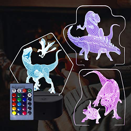 Preisvergleich Produktbild 3D Drache Nachtlicht 3D Illusion Lampe Dinosaurier