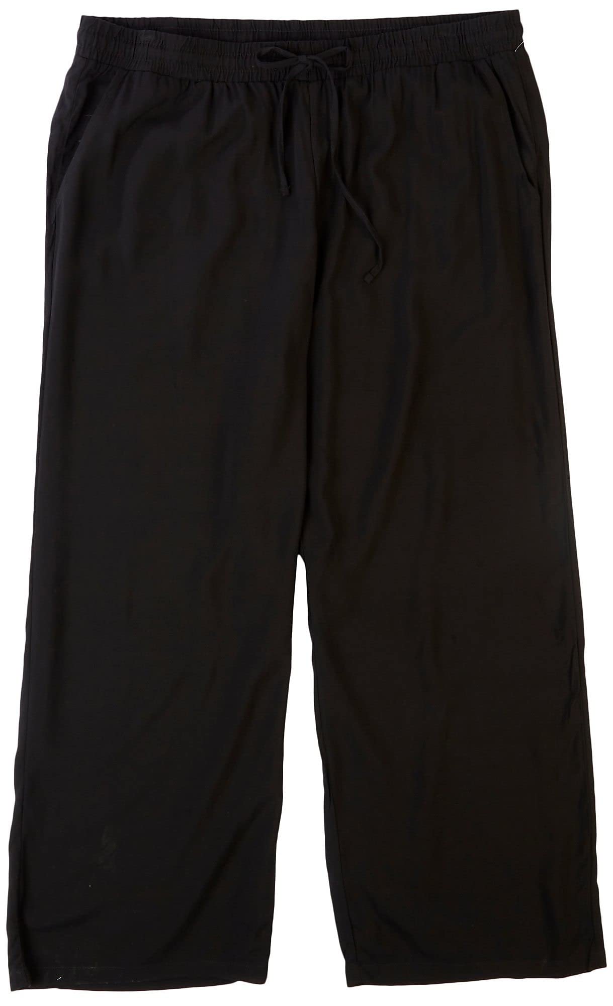 Womens Plus Size High Rise Drawstring Straight Pants