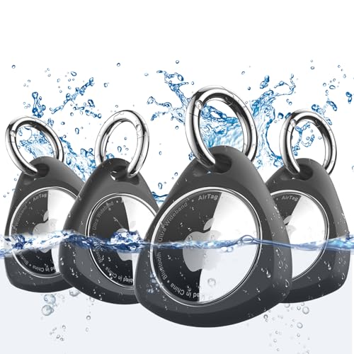 Ya en manzanajugosa.com: iFalarila 4 Piezas Funda Impermeable con Llavero para AirTag - Funda de TPU a Prueba de Golpes y arañazos con Tapa Frontal, protección Circular, Accesorio para Apple Air Tag