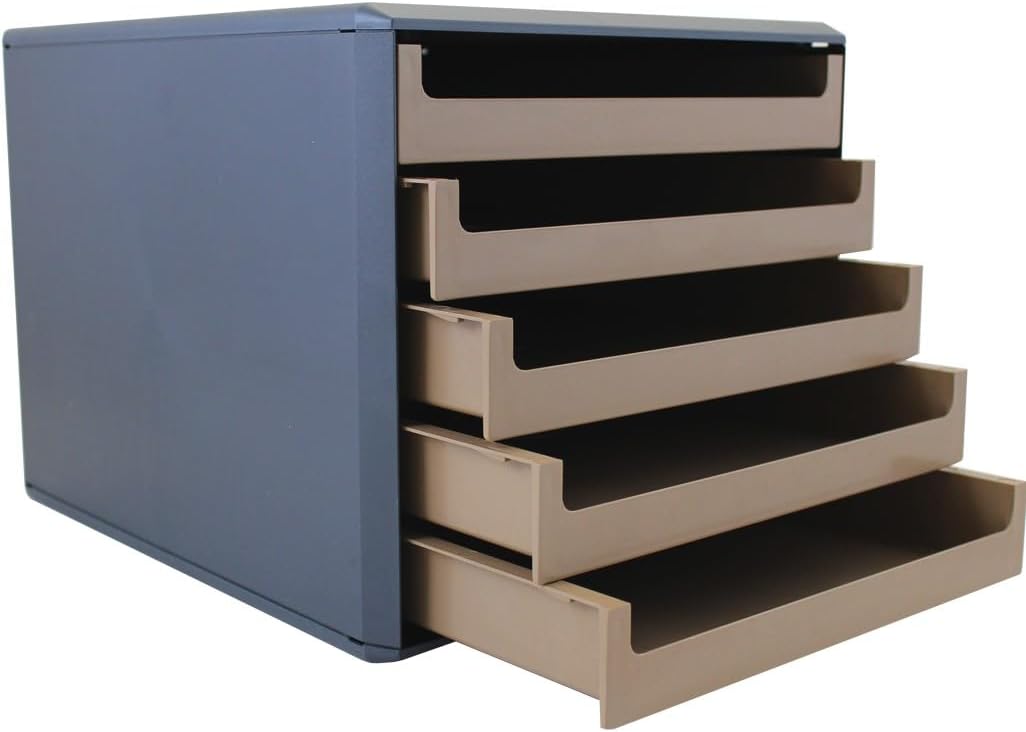 Drawer Box Charcoal Grey Recycled Blue Angel Caramel