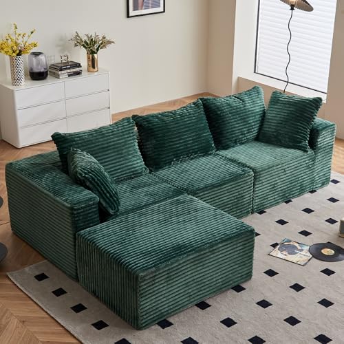Vamcheer 3/4 Seater Modular Sectional Sofa - 274cm Oversized L-sh...
