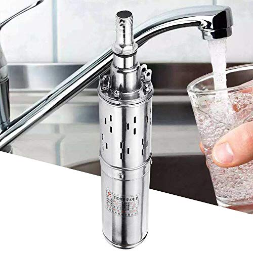 Electric Deep Well Solar Submersible Water Pump Dc 12V 180W Farm Ranch Submersible Deep Bore Well Water Pump Pure Copper Motor 5.3 Gpm Large Flow 82Ft High Lift #TOP6