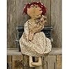 Millie doll primitive tea stained fabric cloth girl doll 21 long for kitchen farmhouse holiday home decor  urban country home decor