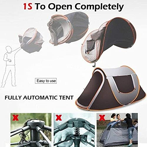 Carpa de camping pop-up para 3-4 personas resistente al agua miniatura 4