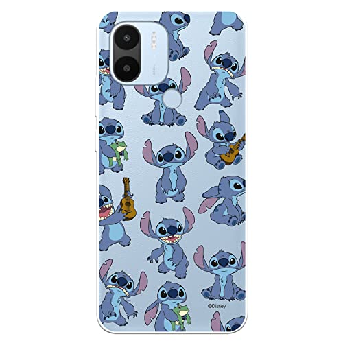 Custodia per Xiaomi Redmi A1 - Xiaomi Redmi A2 Ufficiale di Lilo & Stitch Patron Trasparente per proteggere il tuo cellulare. Cover per Xiaomi in silicone flessibile con licenza ufficiale Disney