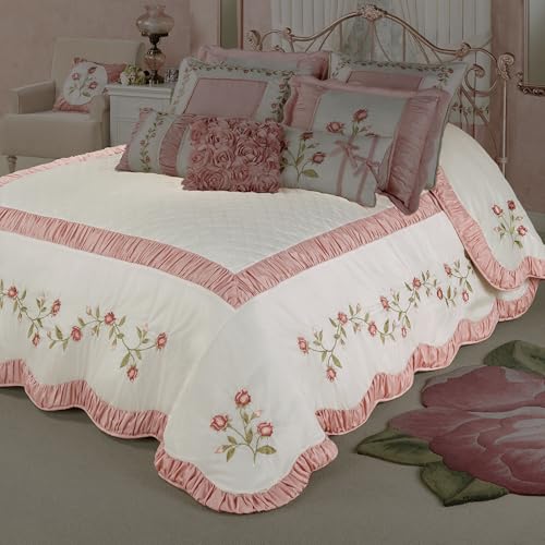 Touch of Class Blush Rose Full Bedspread Bedding