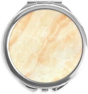 Marble CeracTile Twill Chilled Pattern Hand Compact Mirror Round Portable Pocket Glass