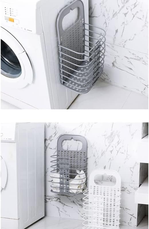 Portable Laundry Basket Wall Mounted Dirty Clothes Basket Bathroom Clothes Storage for Clothing Toy Storage (D As shown) image 5