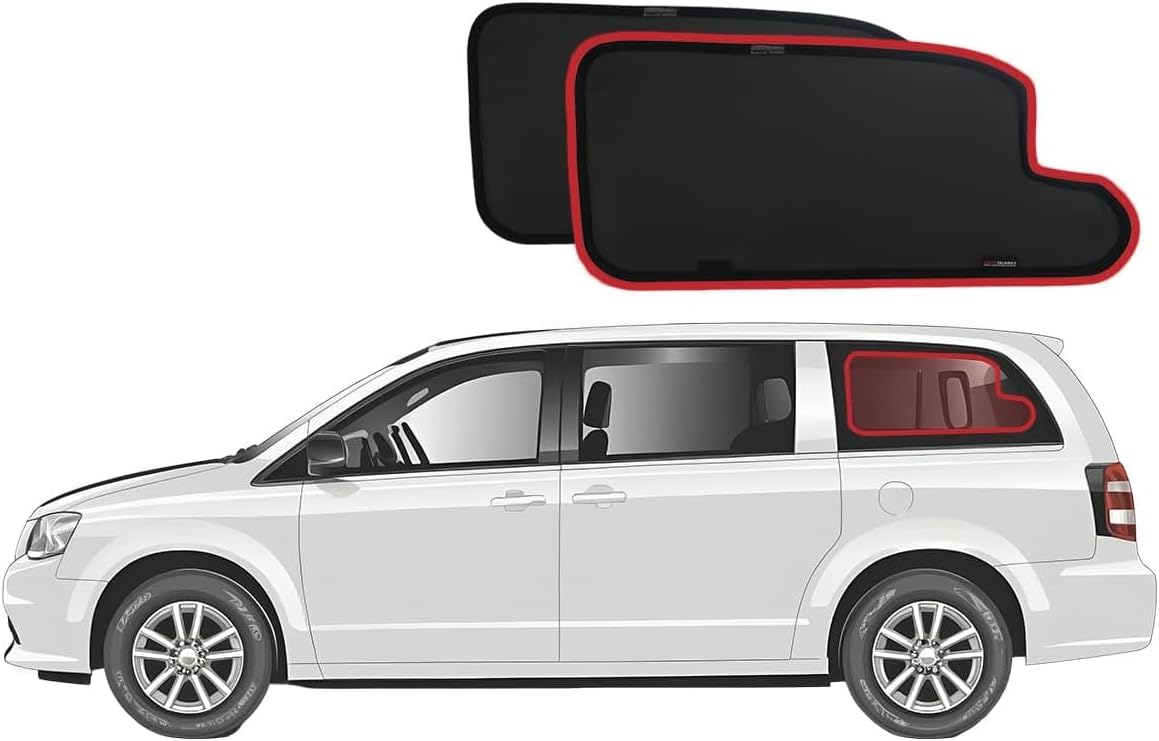 Snap Shades for Dodge Grand Caravan | Chrysler Town & Country 5th Generation Port Window Shades (2008-2020)