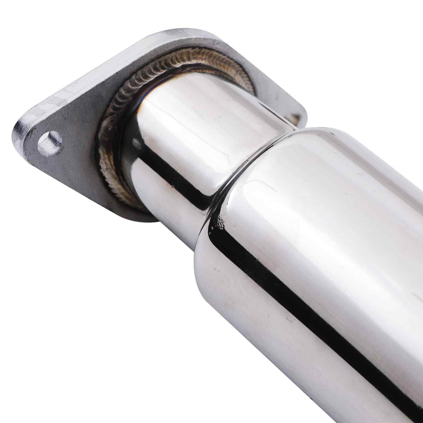 Tubo di scarico decat da 7,6 cm, compatibile con Fiat Abarth 08-18 1.4 IHI Turbo in acciaio inox De Cat Down Pipe Upgrade