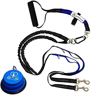 Pet Fit For Life Light Weight 64" Premium Dual Dog Leash with Comfortable