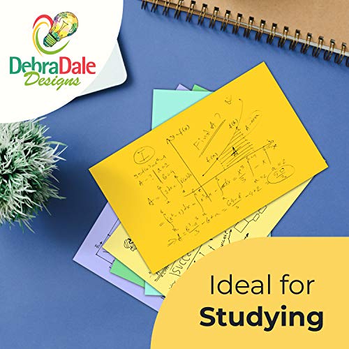 Debra Dale Designs - Made RIGHT in the USA - Small Blank Lightweight Flash Cards - 2" x 3.5" - 5 Colors - 1,100 Cards - Thumbnail 5