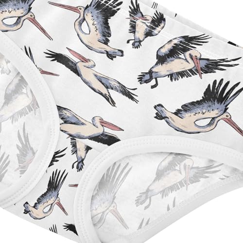 Girls' Underwear Beautiful Pelicans Cotton Stretch Comfort Toddler Panties4