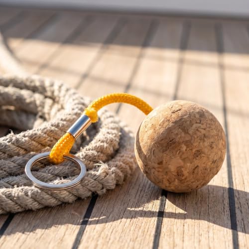 Yardenfun 4 Sztuki Częściowy Lekkich Pływających Breloków Do Kluczy z Kulką z Pływak Do Kluczy dla Wędkarzy Kajakarzy Żeglarzy i Miłośników Sportów Wodnych