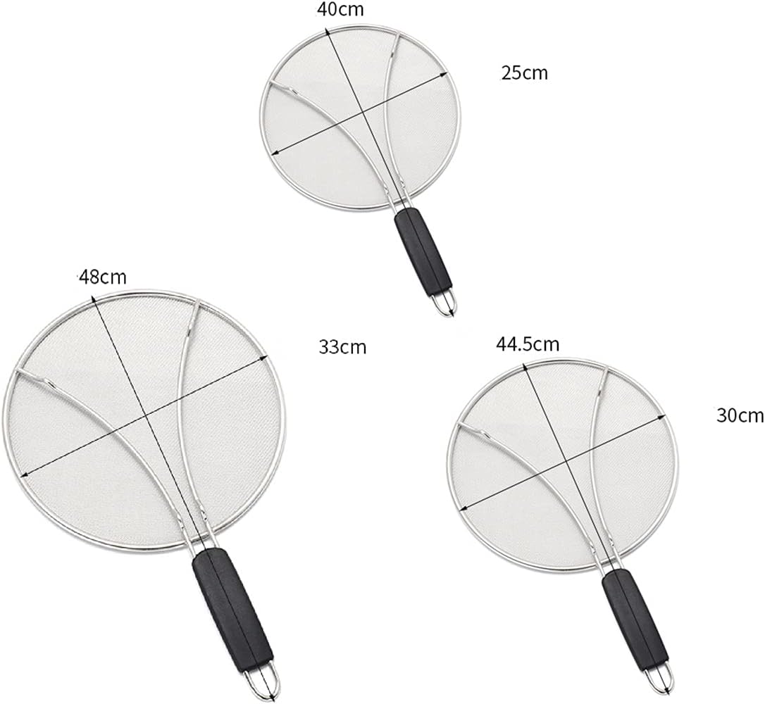 Eidoct Splatter Screen for Frying Pan, Stainless Steel Fine Mesh