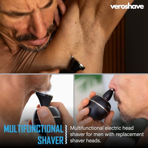 Veroshave 7D Electric Head Shaver for Bald Men, Wet/Dry, IPX7