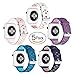 UMTele Compatible for Watch Breathable Band 42mm 44mm, Silicone Replacement Wristband Sport Strap with TPU Protective Case Replacement with Watch Series 4,3,2,1, 42mm/44mm, 5 Pack - 42mm