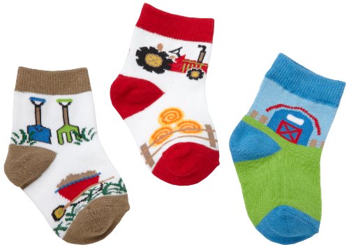 Jefferies Socks Boys 2-7 Farm Boy 3 Pack Triple Treat