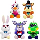 FNAF Security Breach Plush Toys Set,Plush Dolls Vannie Glamrock Montgomery Gator Roxanne Toys Gifts for Children （Unofficial Website）