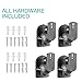 WALI Speaker Wall Mounts, Bookshelf Speaker Wall Mount Brackets, Surround Sound Speaker Mounts, Hold up to 7.7 lbs, (SWM402), 4 Pack, Black