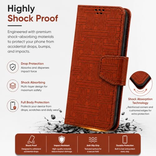 Image of SBMS Flip Cover for Oppo K13 5G Back Cover Case with Magnatic Closure | Inbuilt Stand | Card & Money Pocket (MatTan)