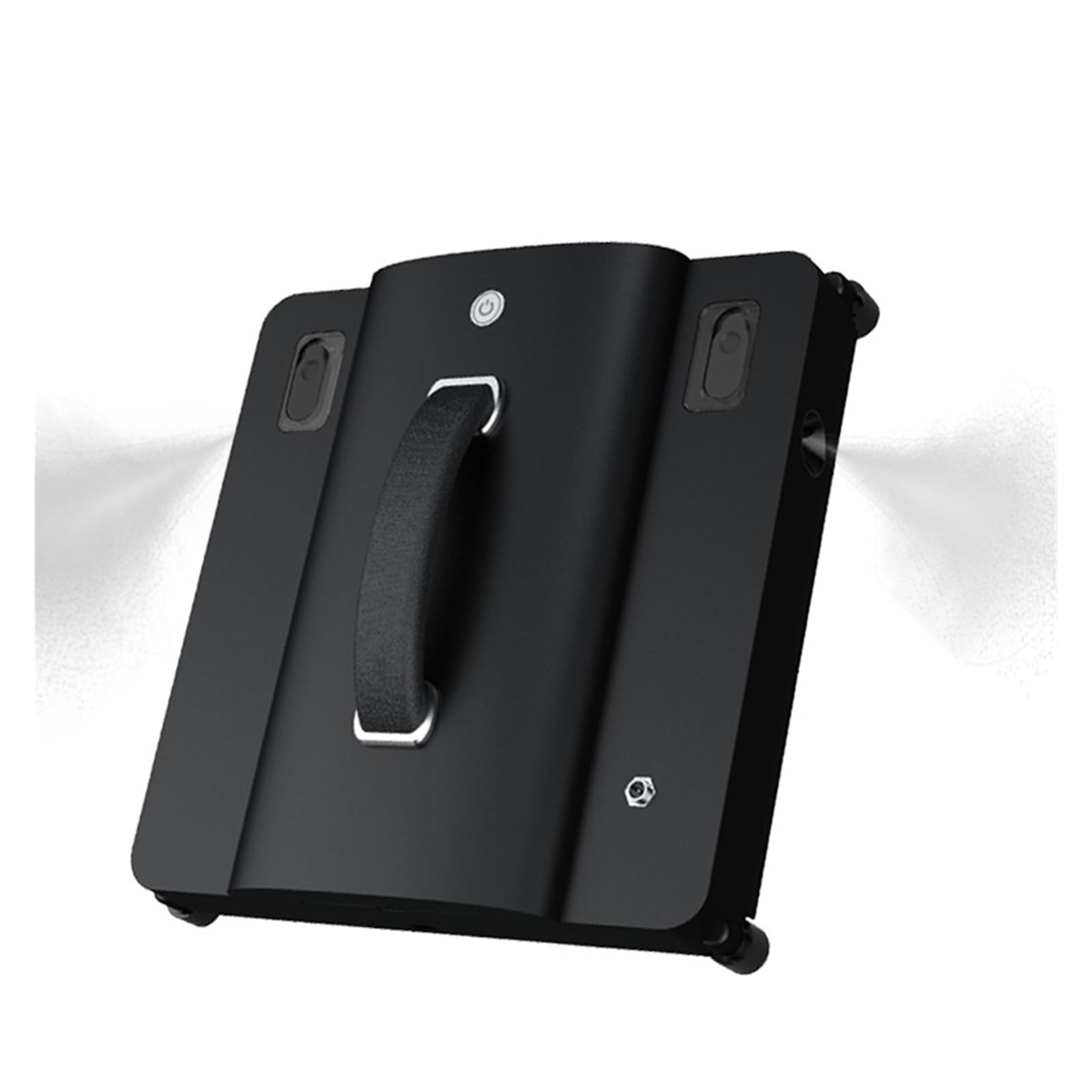 DELURA for La Pulizia delle Finestre Purerobo App Controllo Remoto Robot Aspirapolvere Quadrato for Vetro con Spruzzo d'Acqua Automatico Intelligente Pulizia Profonda (Size : W-R1 Black Robot)